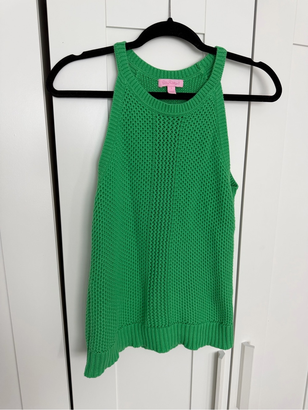 Lilly Pulitzer Kelly Green Knit Sleeveless Tank